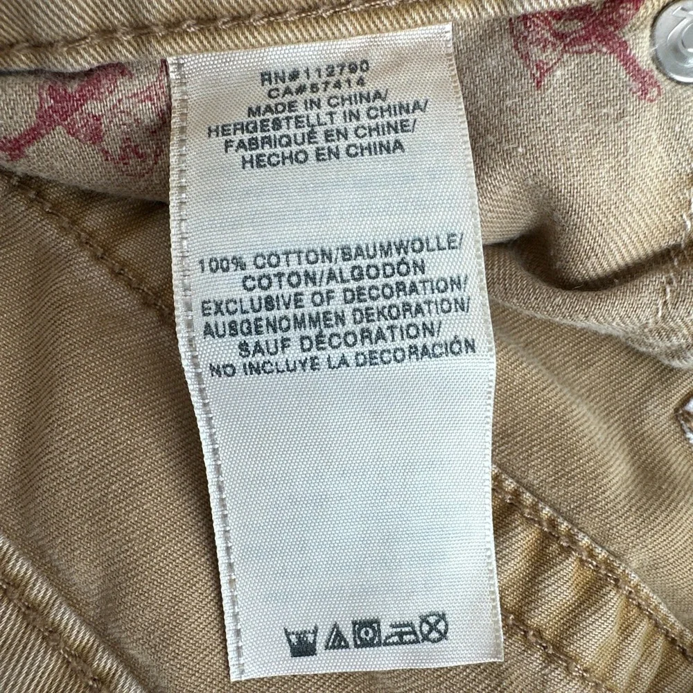 True Religion Men's Slim Jeans Size 32x30 Tan Beige Denim